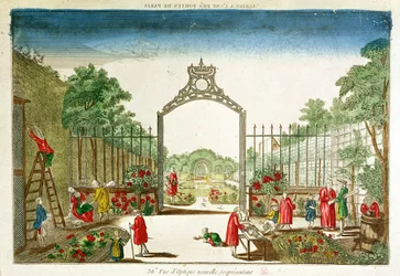 Eine Marktgärtnerei an einem der Tore von Paris